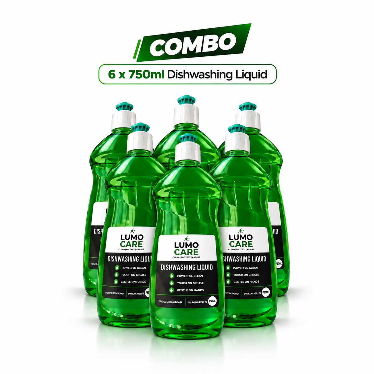 Lumo Care Dishwashing Liquid 6-Pack (750ml)